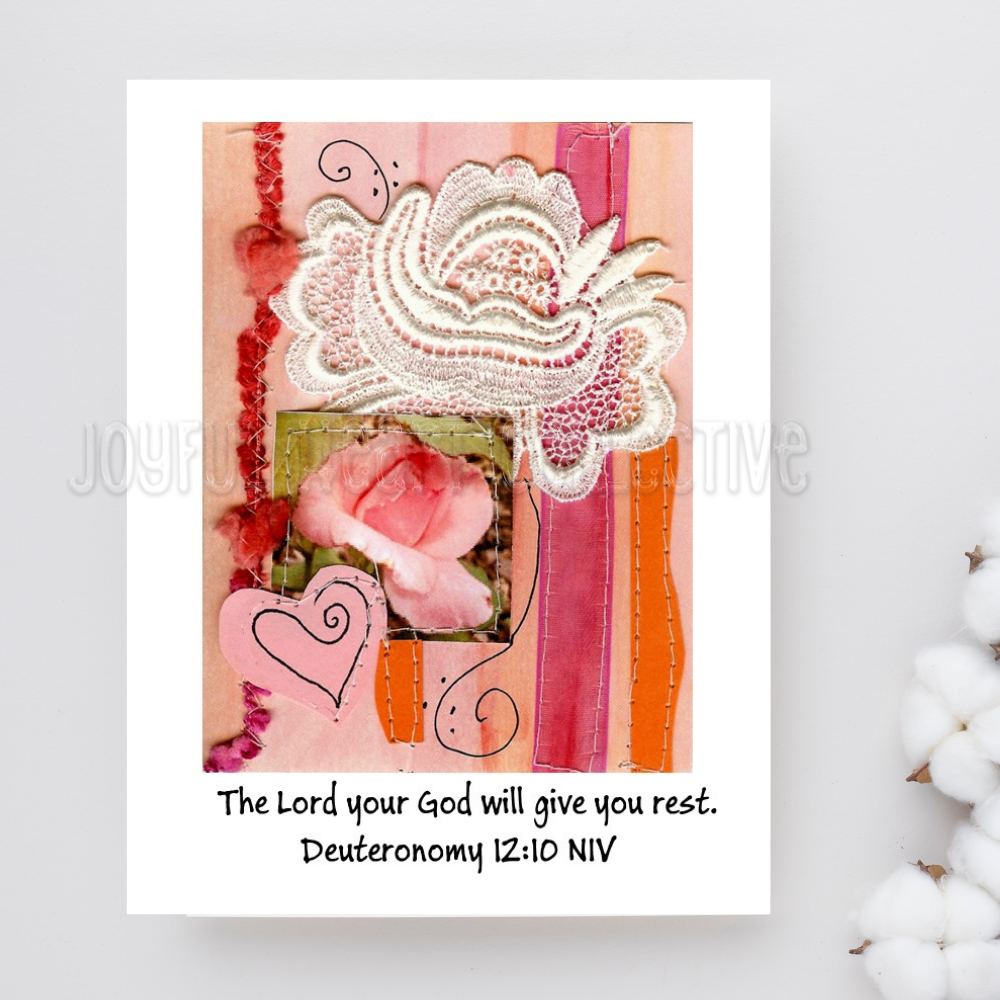 Pink Collage Scripture Notecards (Set of 3)