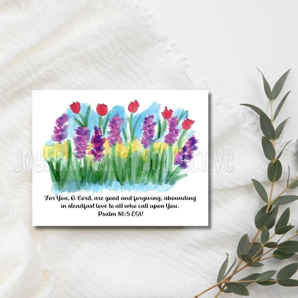 Fanciful Floral Scripture Notecards (Set of 6)