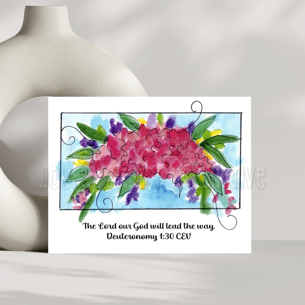 Fanciful Floral Scripture Notecards (Set of 6)