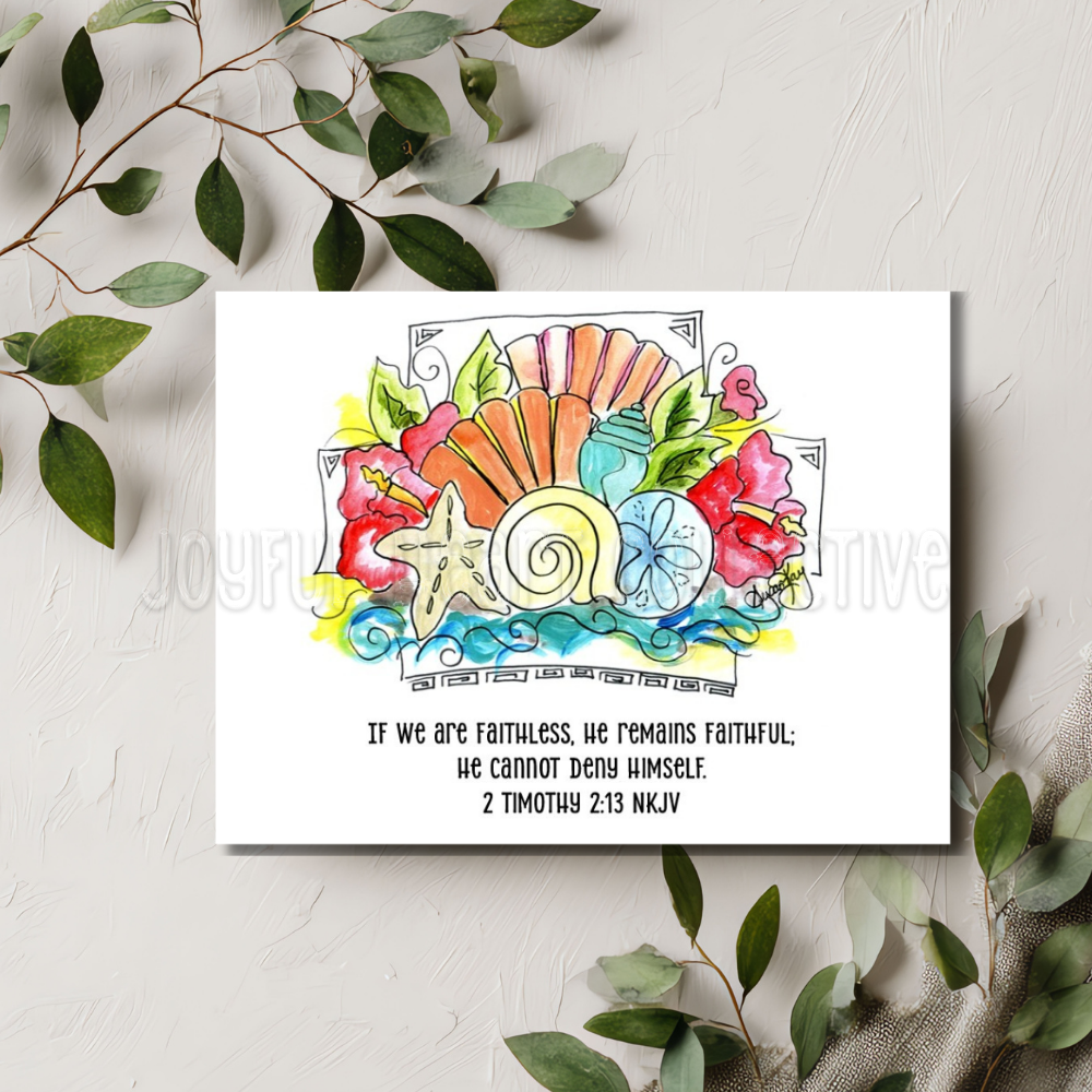 Sea Shell Collection Scripture Notecards (Set of 4)