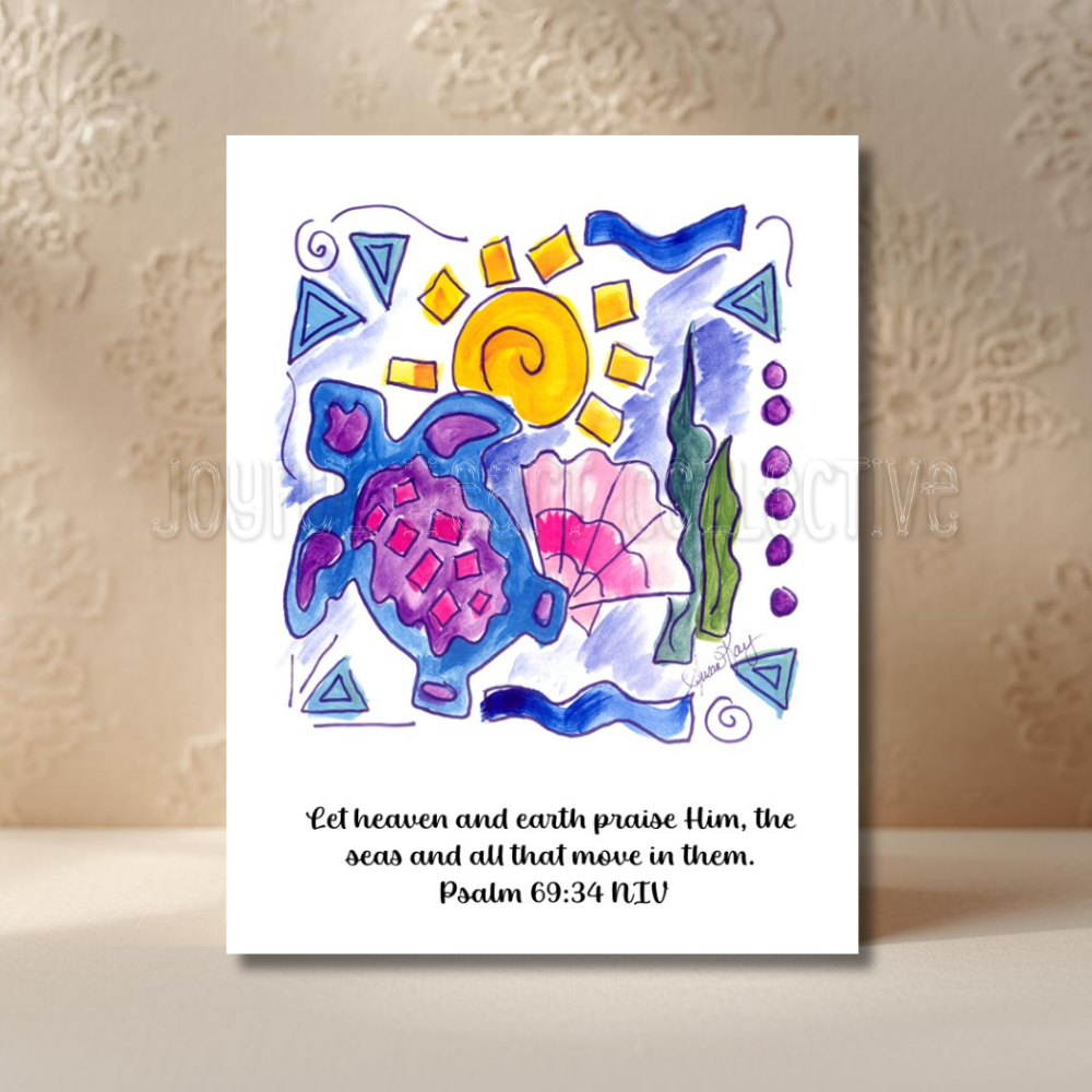 By The Sea Scripture Notecards (Set of 5)