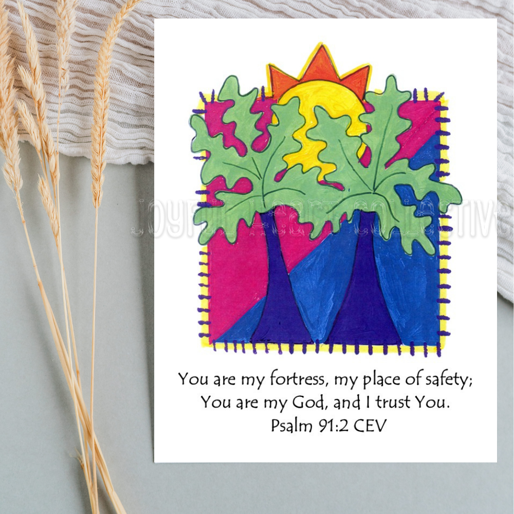 Colorful Tropics Scripture Notecards (Set of 5)