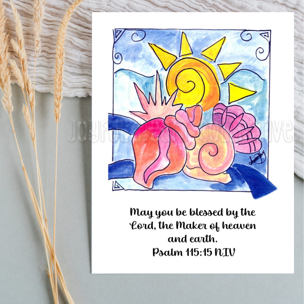 By The Sea Scripture Notecards (Set of 5)