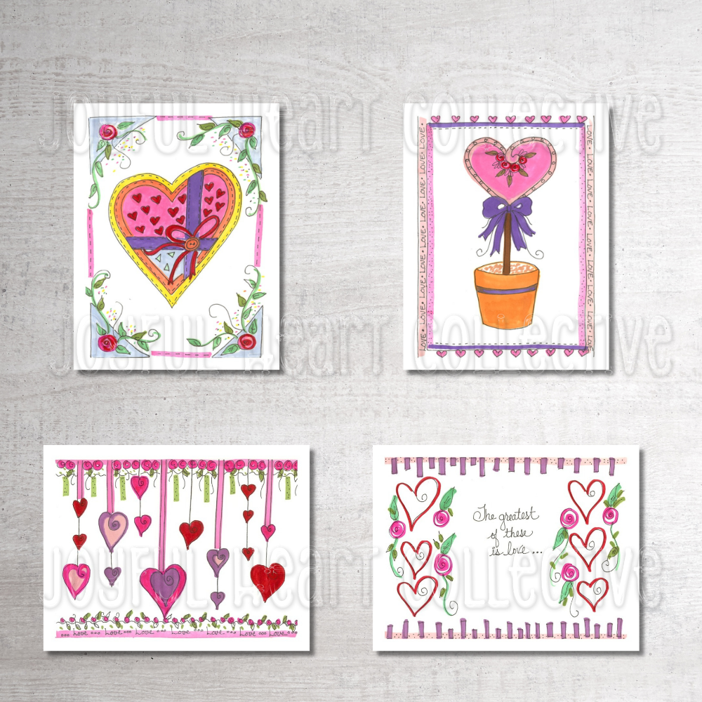Love in Bloom Notecards (Set of 4)