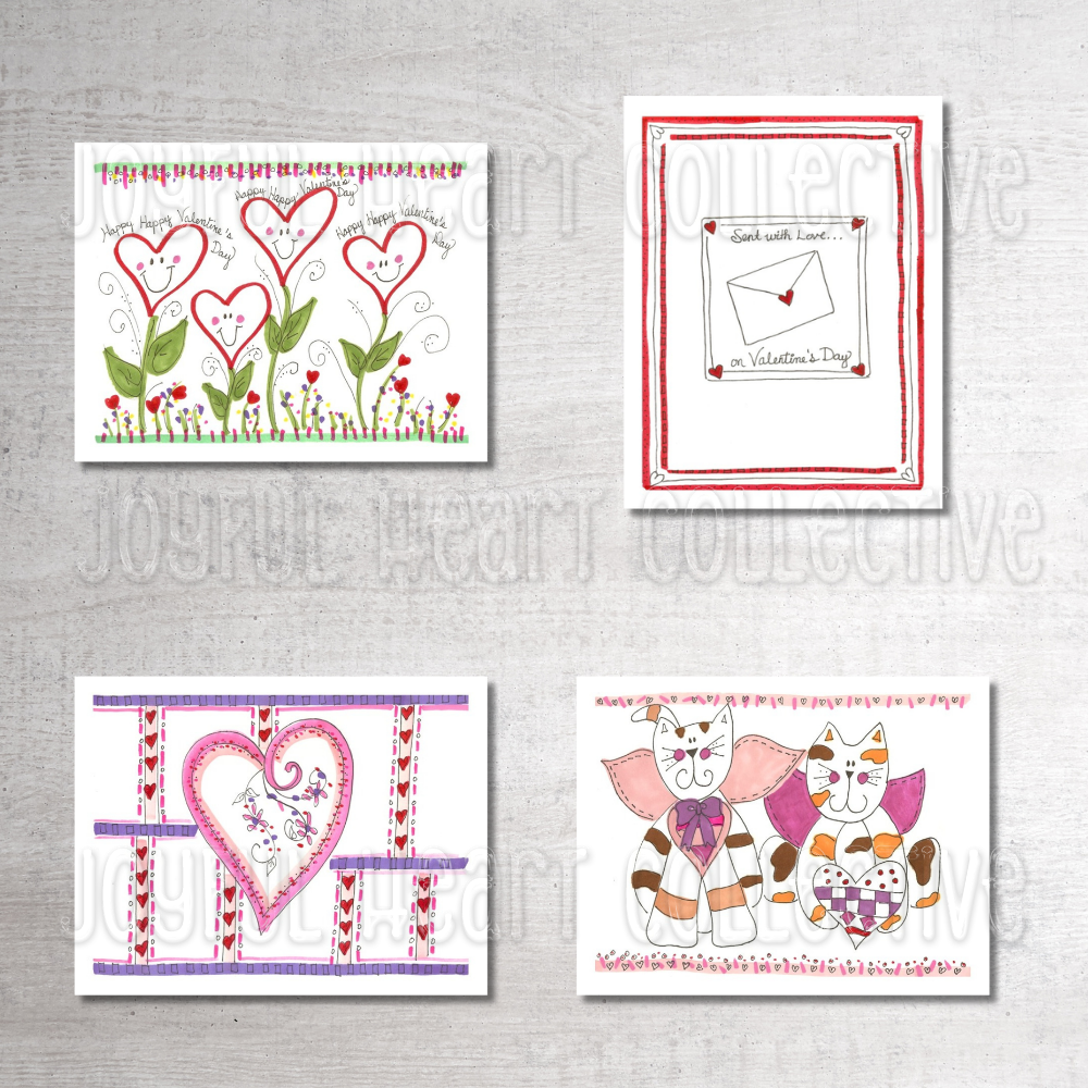 Sent With Love Notecards (Set of 4)
