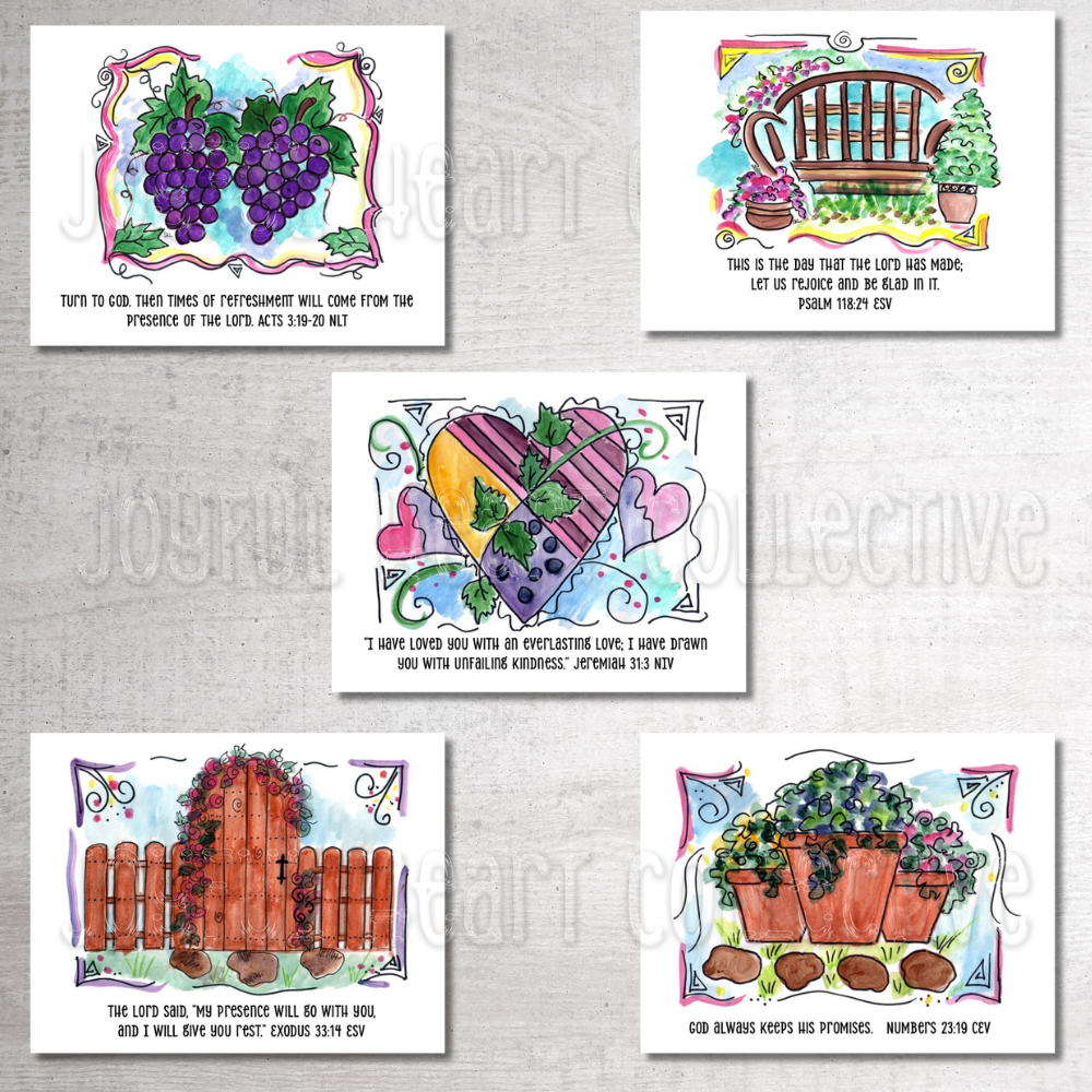 Delightful Designs Scripture Notecards (Set of 5)